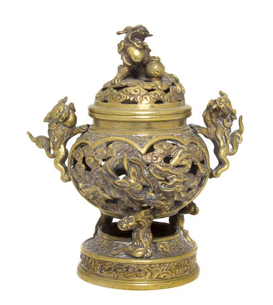 A Chinese Bronze Censer having a