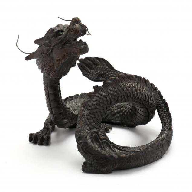 A CHINESE BRONZE DRAGON  20th