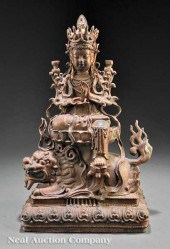 A Chinese Bronze Figure of Man