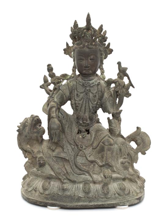 A Chinese Bronze Figure of