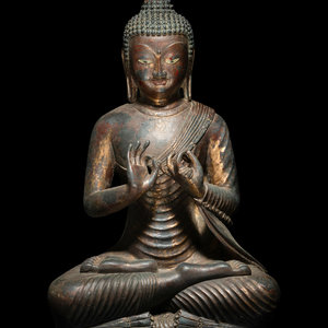 A Chinese Bronze Figure of Buddha