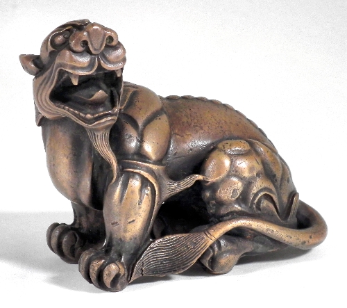 A Chinese bronze mythical beast