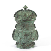A CHINESE BRONZE RITUAL VESSEL