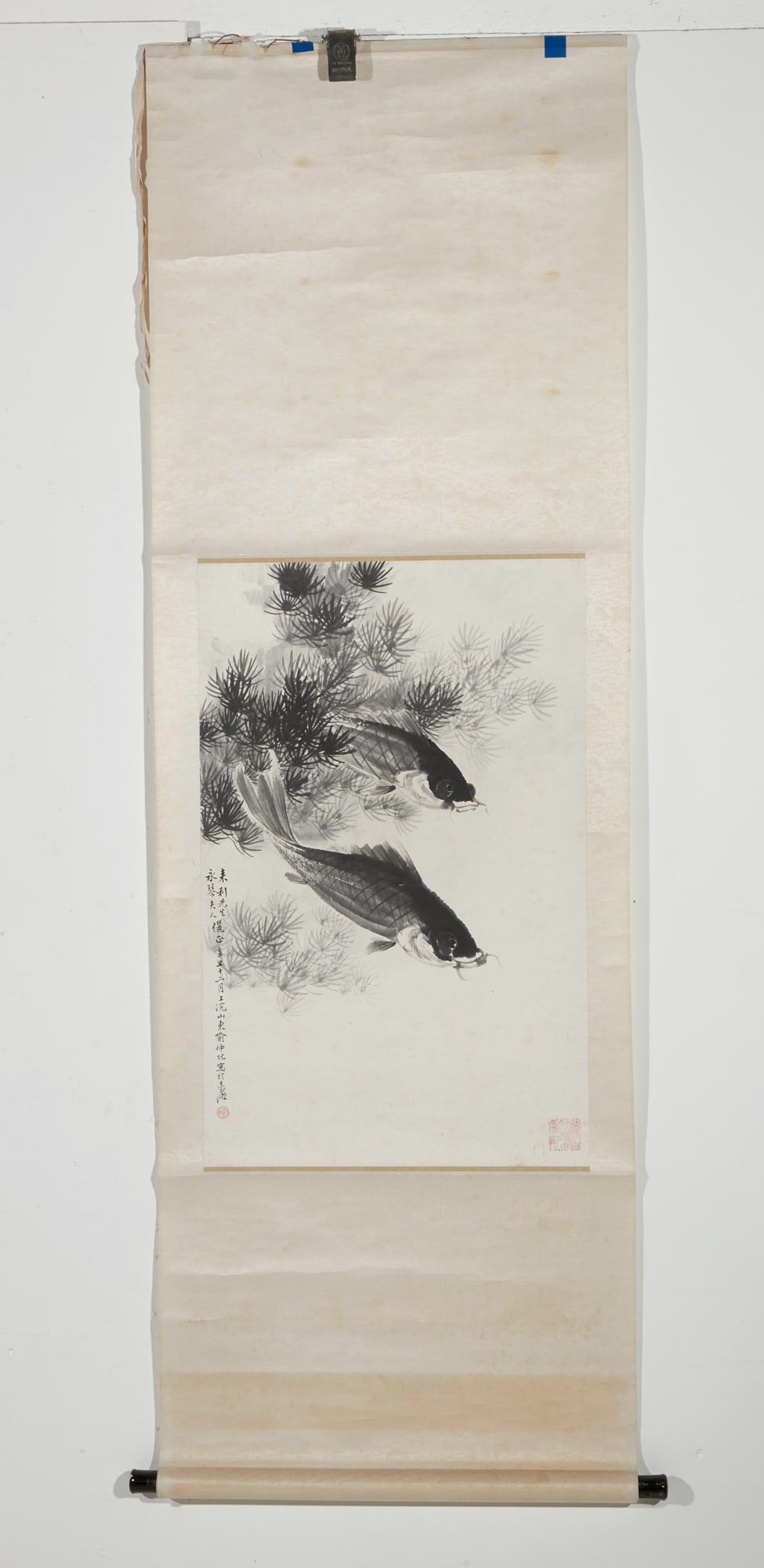 A CHINESE CALLIGRAPHY SCROLL