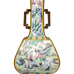 A Chinese Canton Enamel on Copper