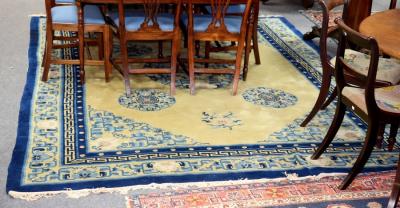 A Chinese carpet the central mon to