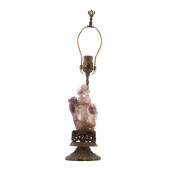 A CHINESE CARVED AMETHYST COVE