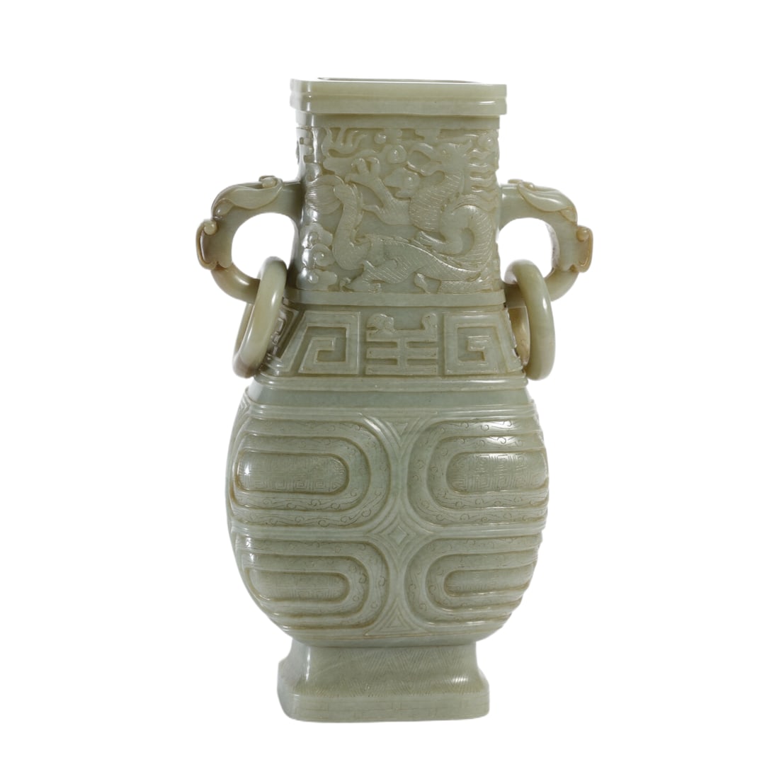 A CHINESE CARVED ARCHAIC FORM