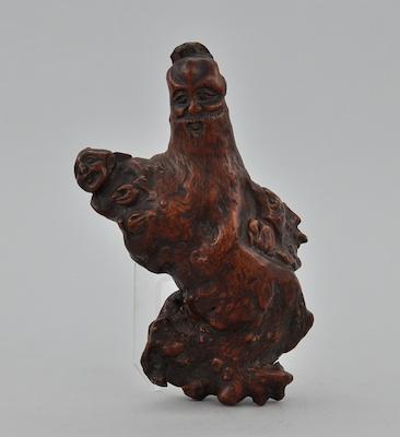A Chinese Carved Bamboo Root