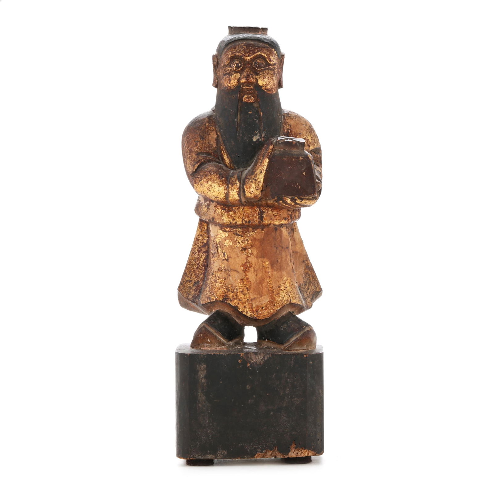 A CHINESE CARVED GILT WOOD