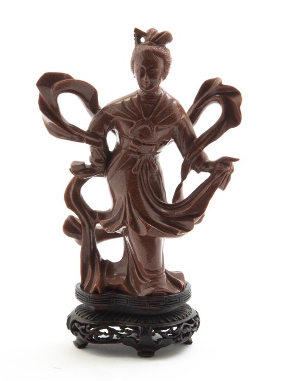 * A Chinese Carved Hardstone Figure