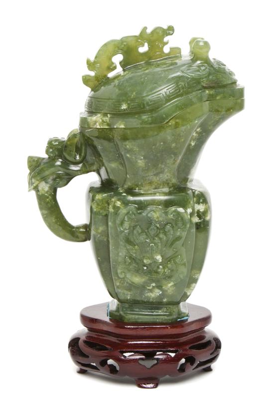 *A Chinese Carved Hardstone