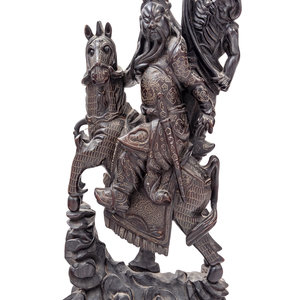 A Chinese Carved Hardwood