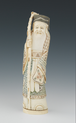 A Chinese Carved Ivory Figure of
