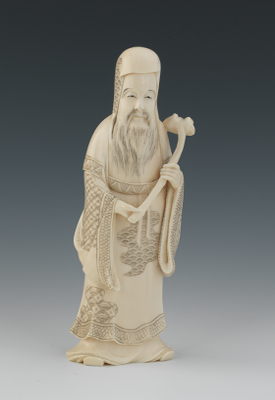 A Chinese Carved Ivory Figure of