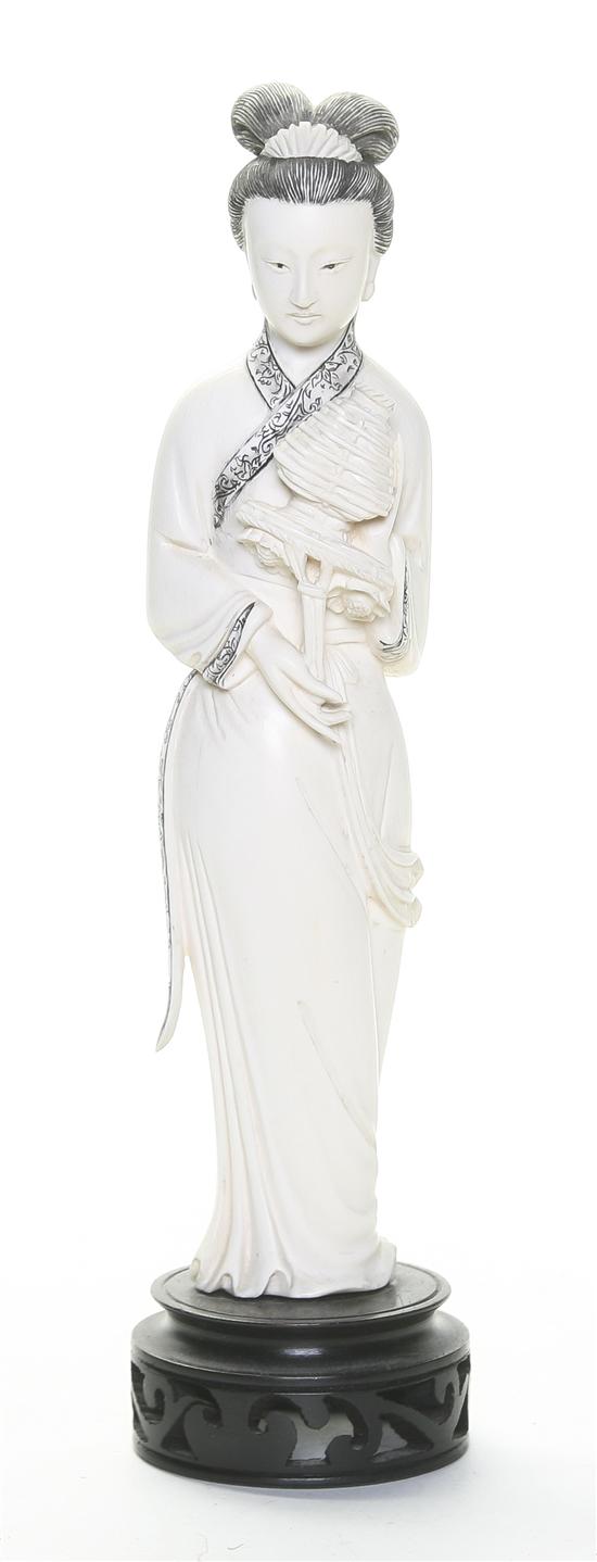 A Chinese Carved Ivory Figure