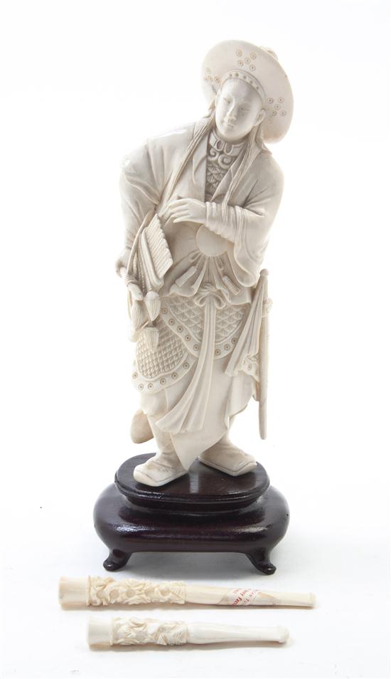 A Chinese Carved Ivory Figure