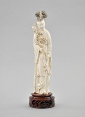 A Chinese Carved Ivory Figurin