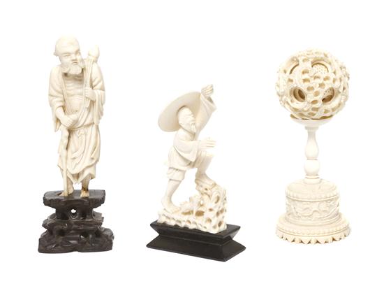 A Chinese Carved Ivory Puzzle