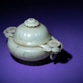 A Chinese Carved Jade 'Chrysan
