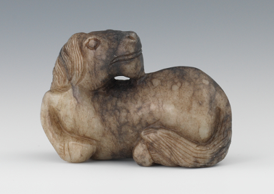 A Chinese Carved Jade Horse