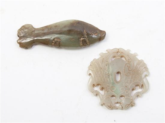 A Chinese Carved Jade Toggle of a