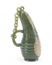A CHINESE CARVED NEPHRITE JADE