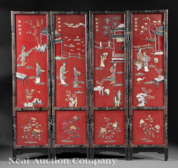 A Chinese Carved Red Lacquer and