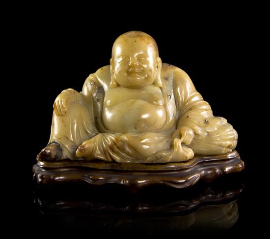 A Chinese Carved Soapstone or