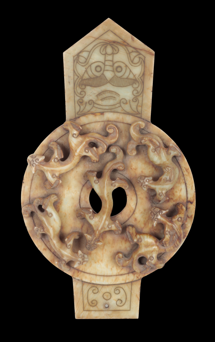 A CHINESE CARVED SOAPSTONE