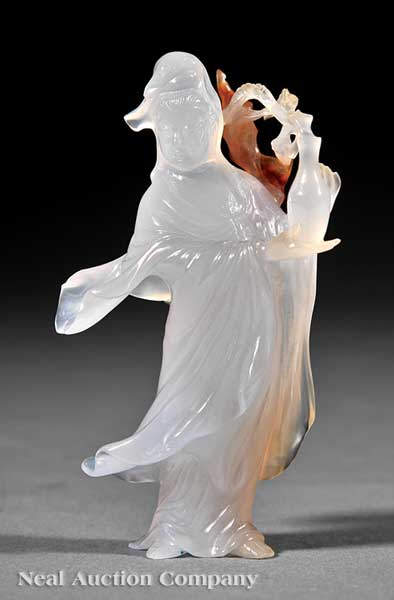 A Chinese Carved Stone Figure of