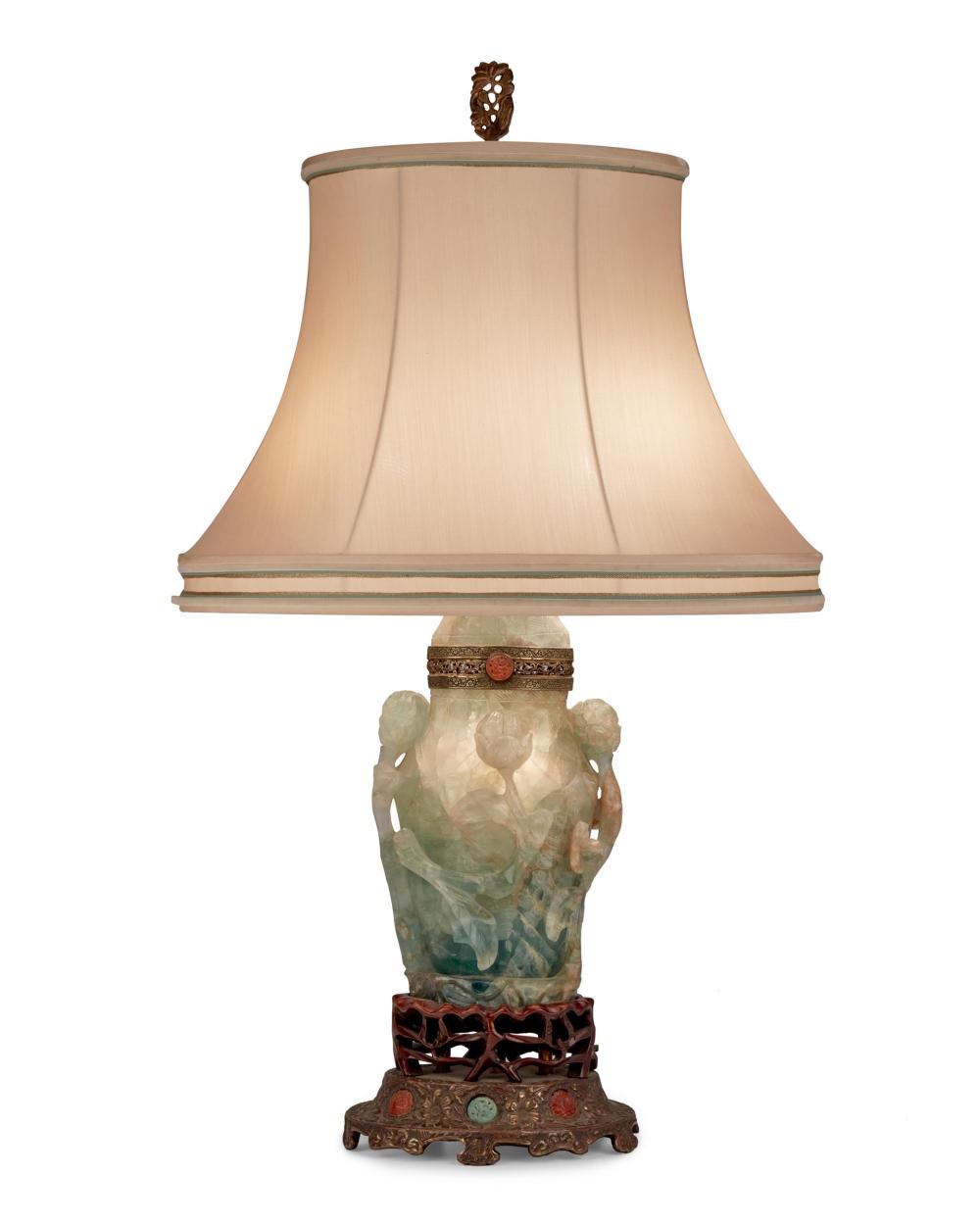 A CHINESE CARVED STONE TABLE