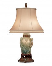 A CHINESE CARVED STONE TABLE L