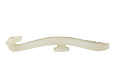 A CHINESE CARVED WHITE JADE BE