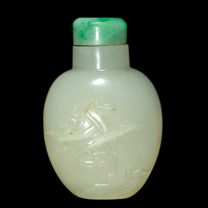 A Chinese Carved White Jade