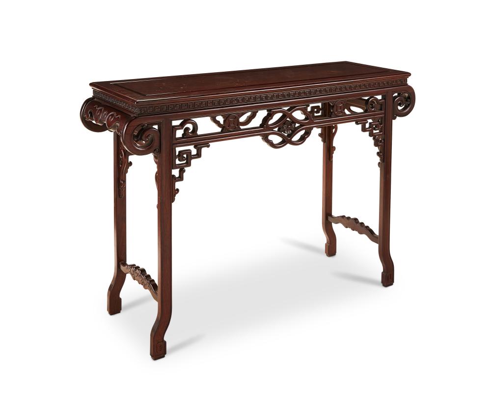 A CHINESE CARVED WOOD ALTAR