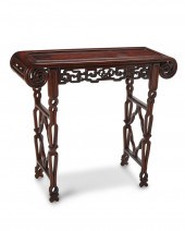 A CHINESE CARVED WOOD ALTAR TA