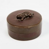 A CHINESE CAST METAL ALLOY CIR
