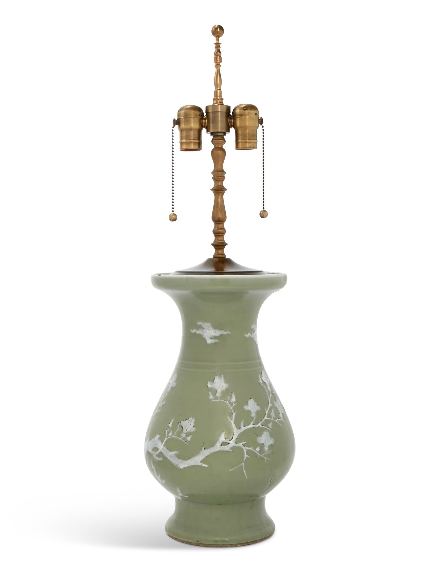 A CHINESE CELADON AND WHITE