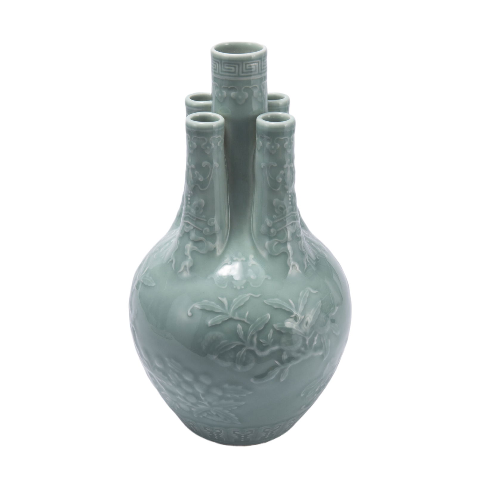 A CHINESE CELADON GLAZE FIVE