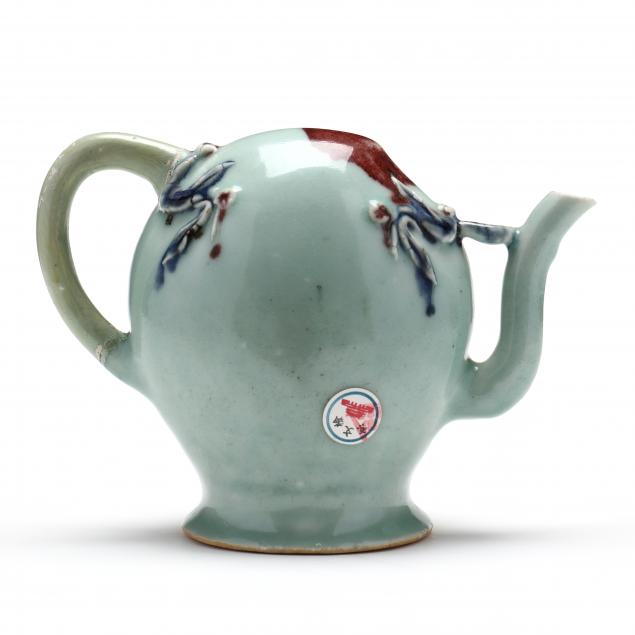 A CHINESE CELADON GLAZED CADOGAN