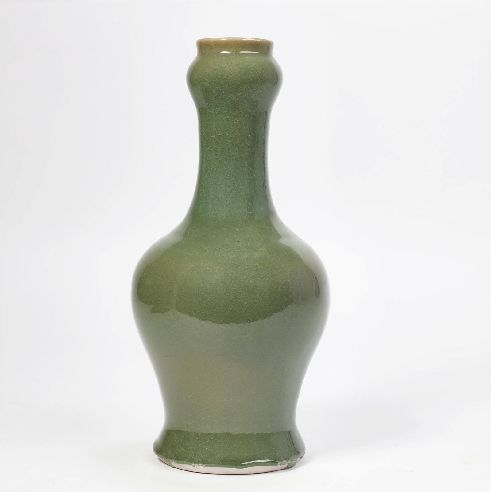 A CHINESE CELADON GLAZED GARLIC