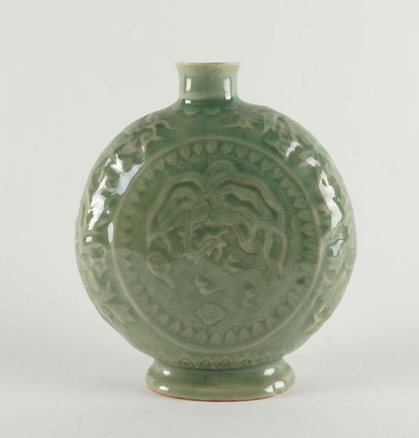 A CHINESE CELADON GLAZED