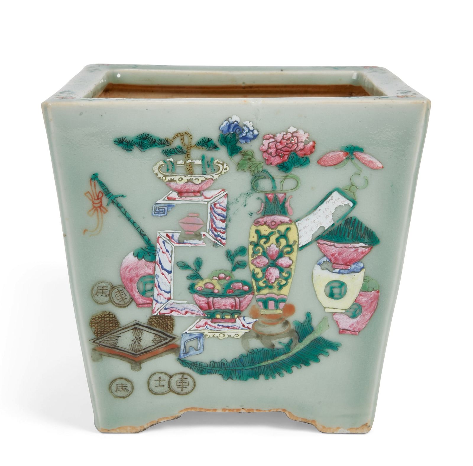 A CHINESE CELADON GLAZED