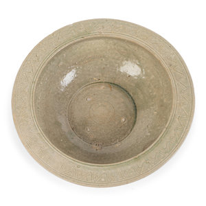 A Chinese Celadon-Glazed