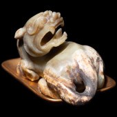 A Chinese Celadon Jade Figure