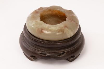 A Chinese celadon jade water vessel