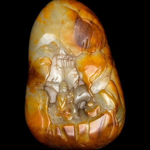 A Chinese Celadon, Russet and