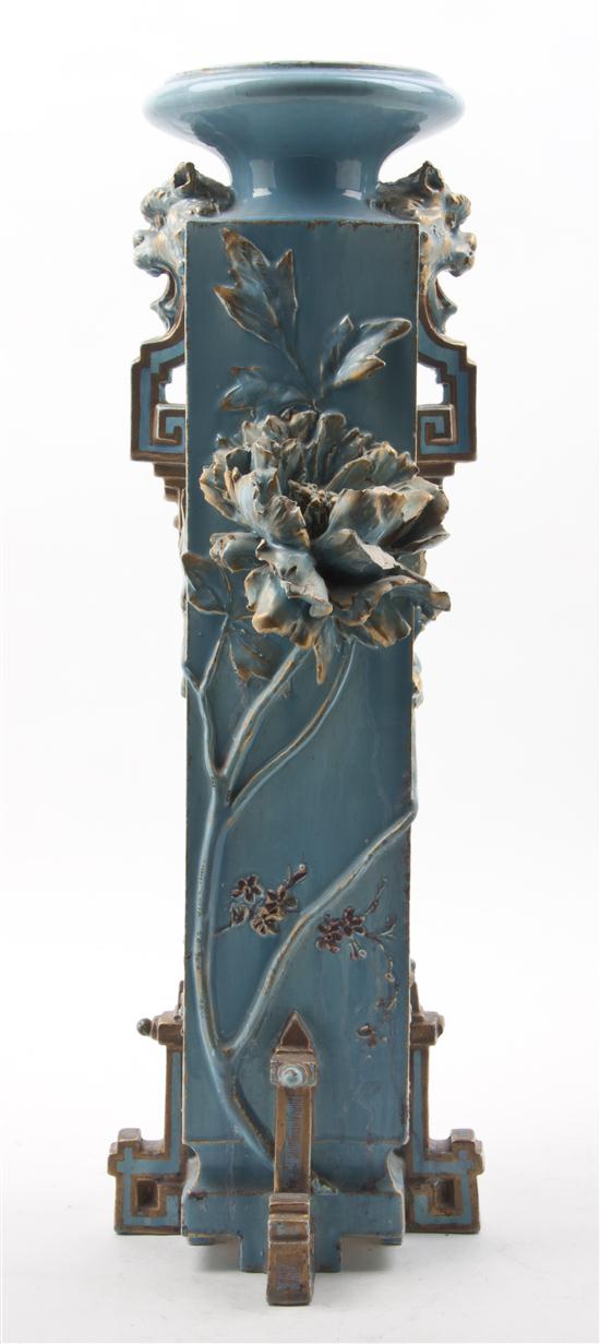 A Chinese Ceramic Vase of squared