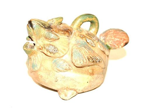 A CHINESE CERAMIC WATER DROPPER, IN